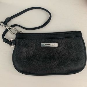 Calvin Klein black wristlet